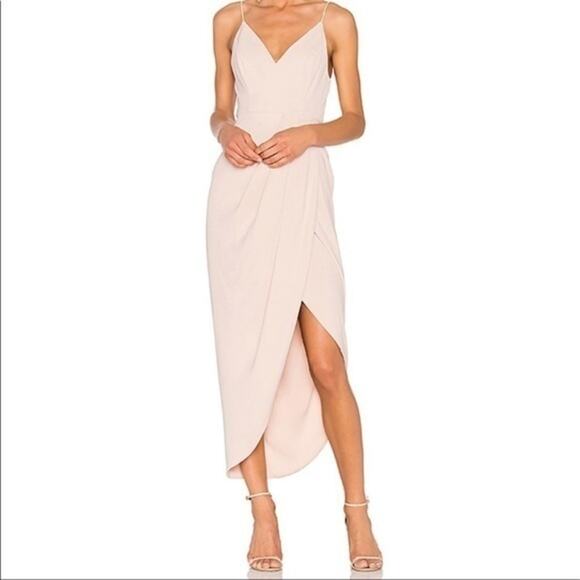 Shona Joy Tulip Hem Cocktail Dress Ballet Pink Size 4 NWT - Picture 1 of 10